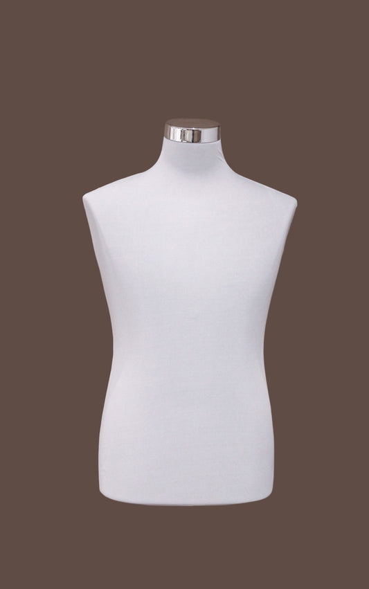 Hiring Male Mannequin- Torso with Base (Light Grey)