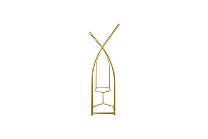 Commercial Clothing Garment Double Rack in Gold