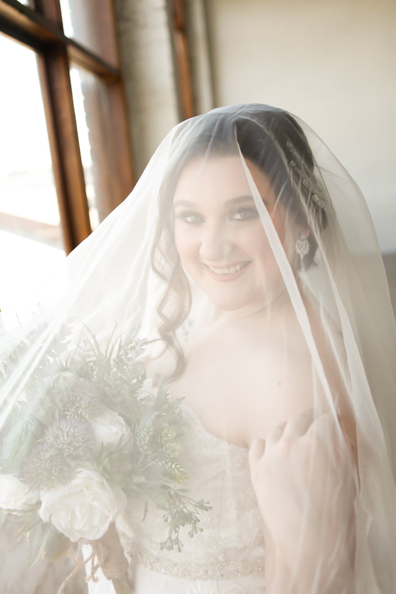 DELIA | Floral Cathedral Lace Veil