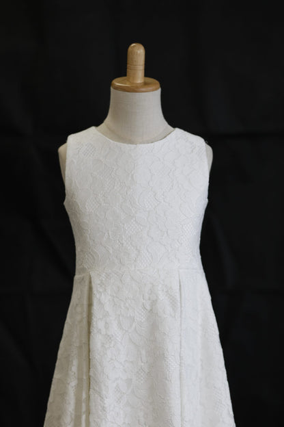 SOPHIE A-Line Tea-length Flower Girl Dress  / Communion Dress -Full Lace