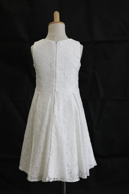 SOPHIE A-Line Tea-length Flower Girl Dress  / Communion Dress -Full Lace