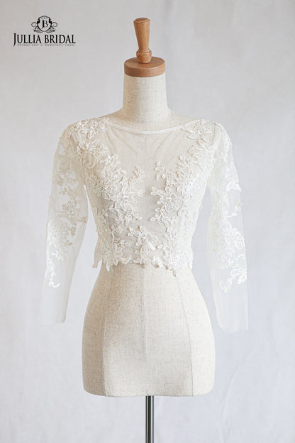 Floral Lace Long Sleeves | Boleros