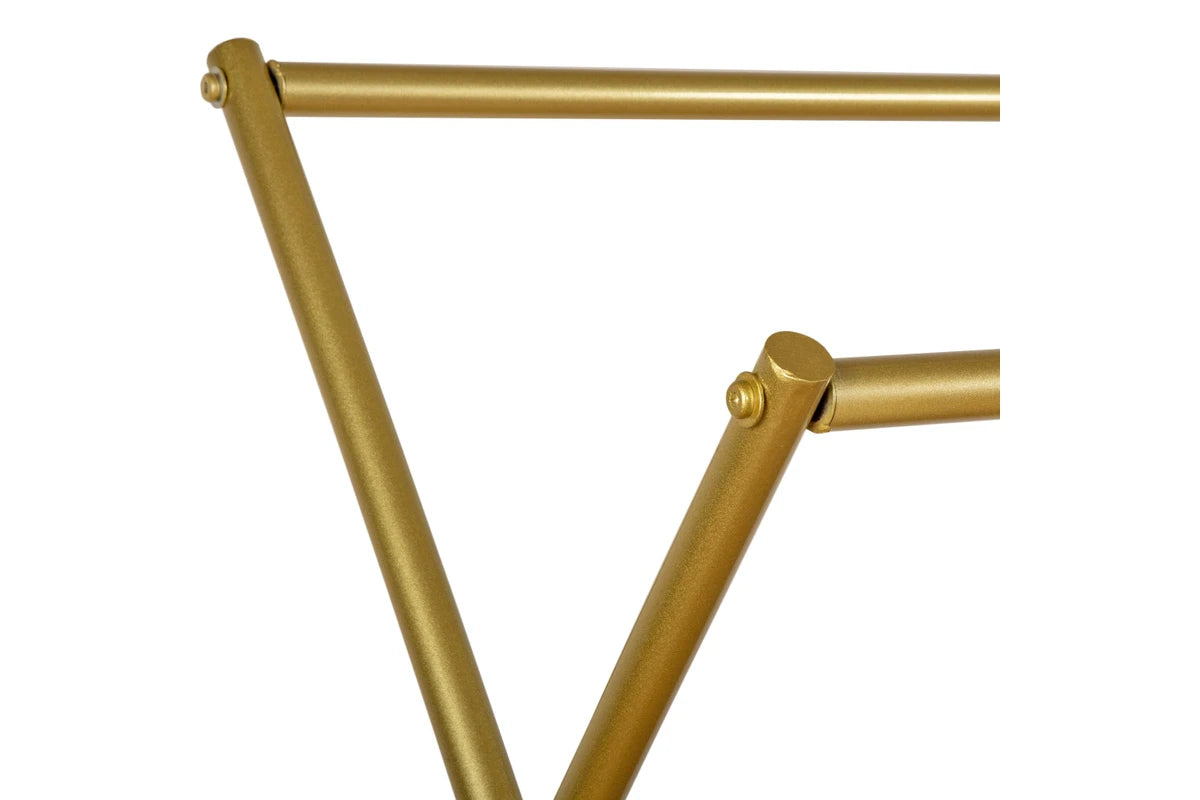 Commercial Clothing Garment Double Rack in Gold