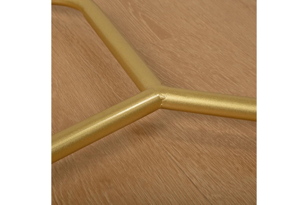 Commercial Clothing Garment Double Rack in Gold