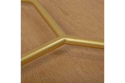 Commercial Clothing Garment Double Rack in Gold
