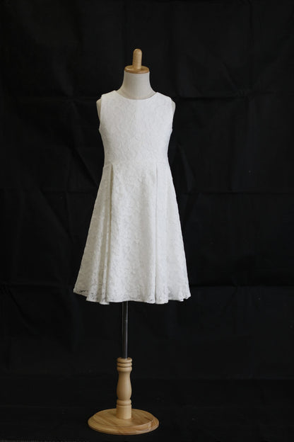 SOPHIE A-Line Tea-length Flower Girl Dress  / Communion Dress -Full Lace