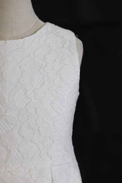 SOPHIE A-Line Tea-length Flower Girl Dress  / Communion Dress -Full Lace