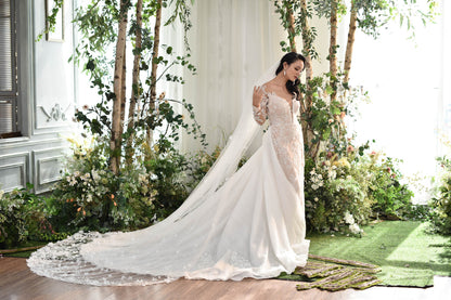 AUTUMN | 3D Cathedral Lace Veil