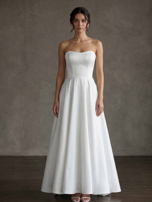 Satin Deb Wedding Dresses | White, Corset & Unique Designs Jullia Bridal Satin Deb Wedding Dresses | White, Corset & Unique Designs Jullia Bridal