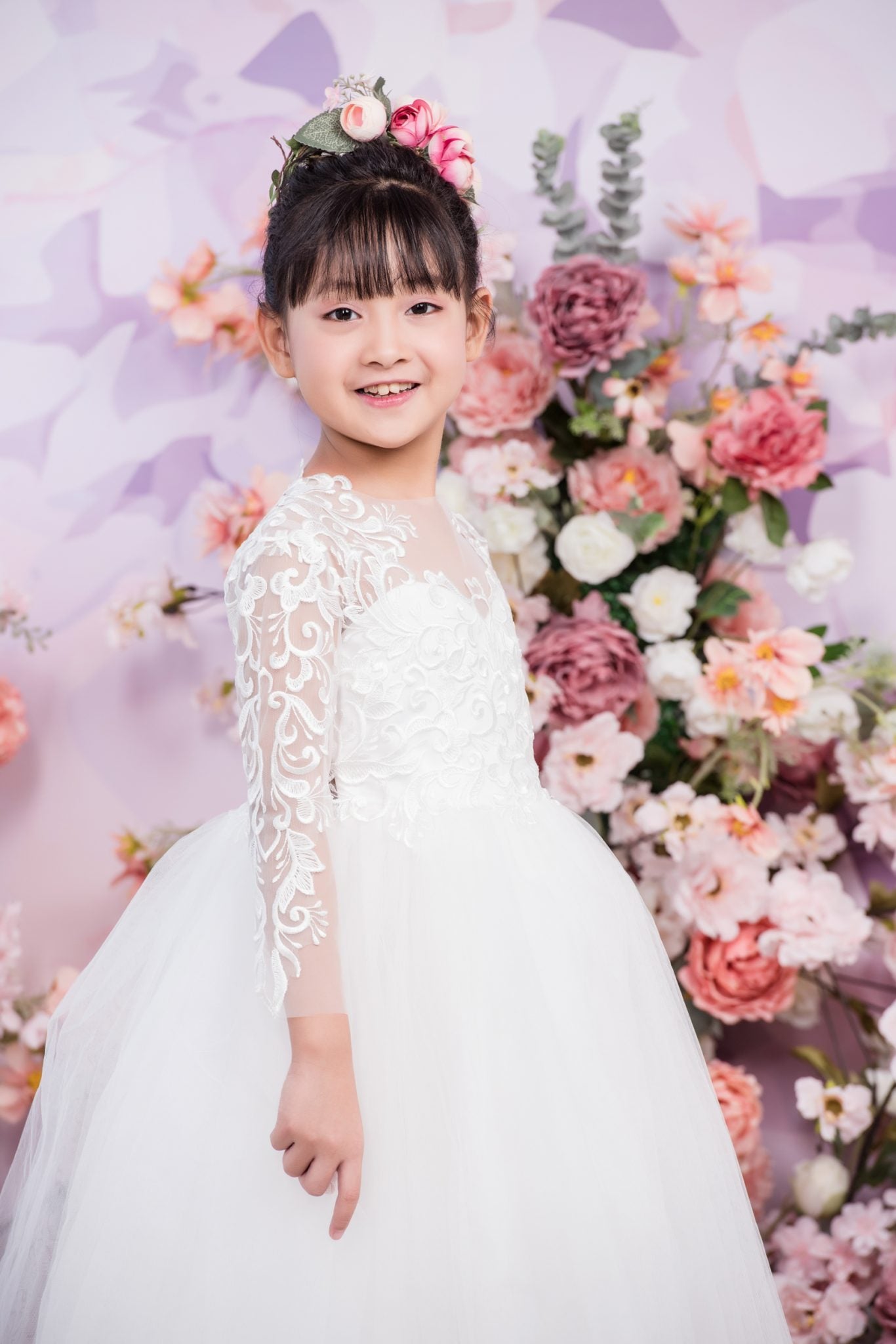 EVERLYN Full Length Flower Girls / Communion Dress