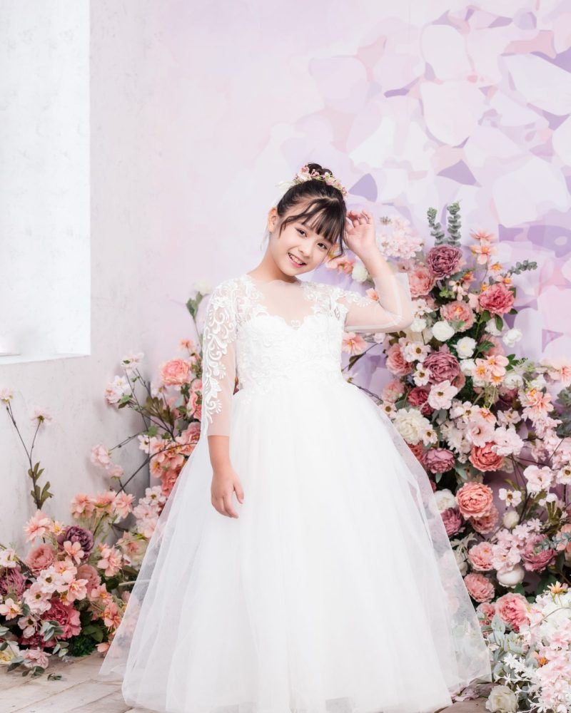EVERLYN Full Length Flower Girls / Communion Dress
