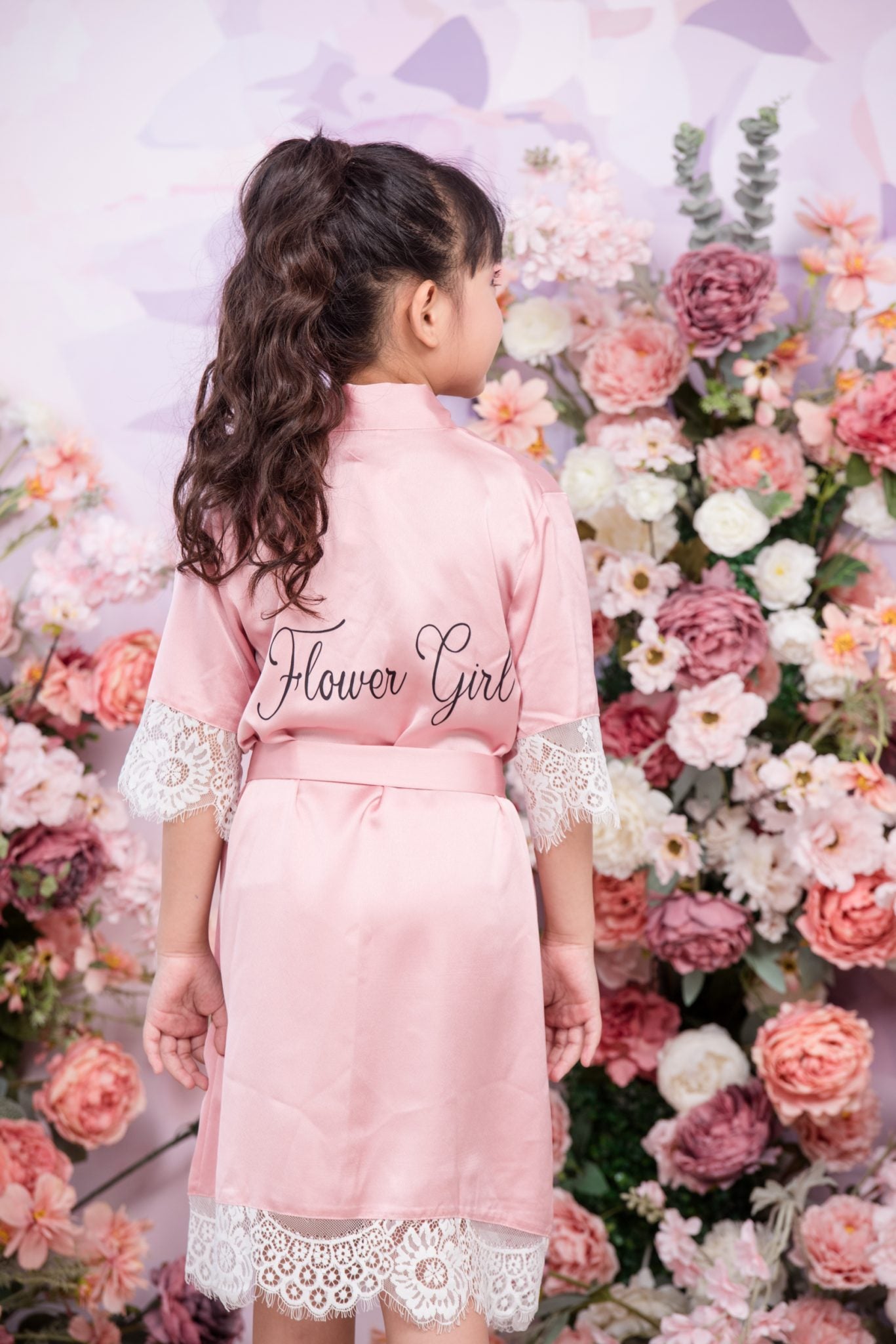 FLOWER GIRL ROBE - ROSE PINK