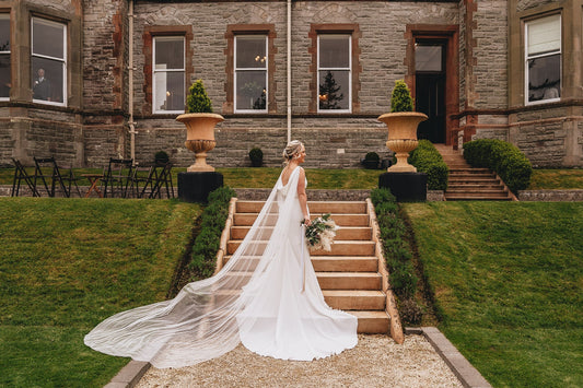 DANICA | Sparkling And Pearl Cape Veil