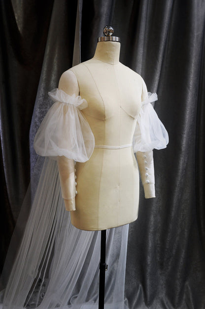 ZIRA | Bridal Cathedral Cape Veil