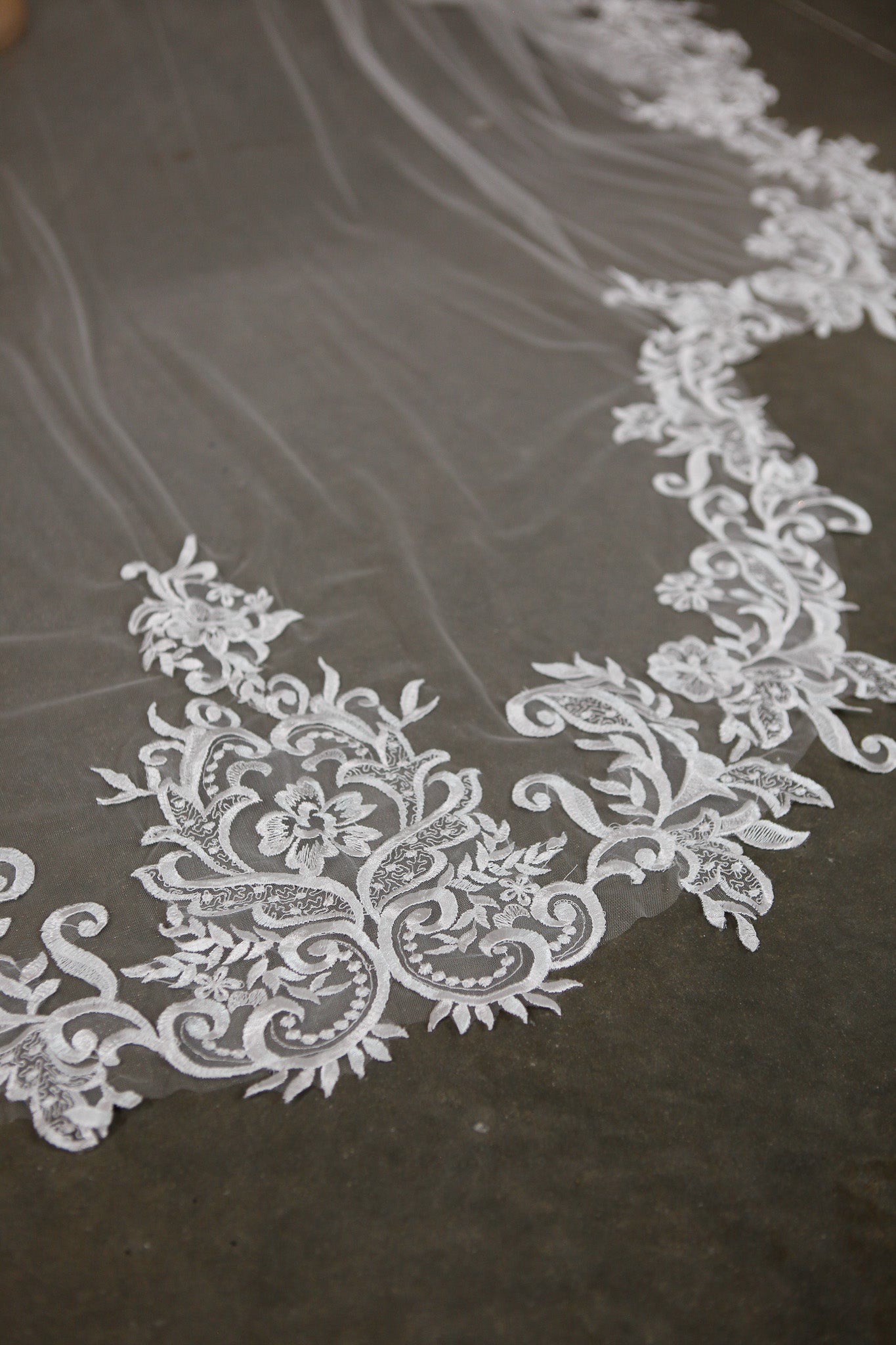 AURORA | Royal Cathedral Scalloped Lace Veil