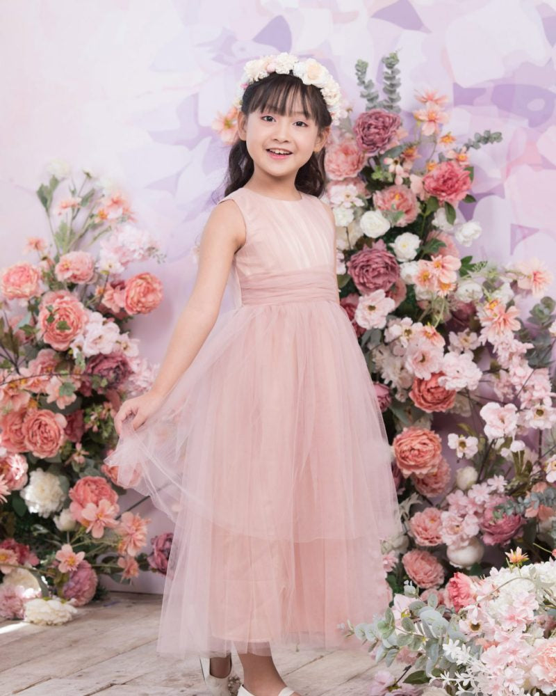 VIOLET A-Line Floor Length Flower Girl Dress / Tulle