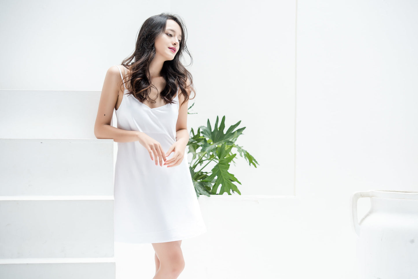 POSIE SLIP - WHITE
