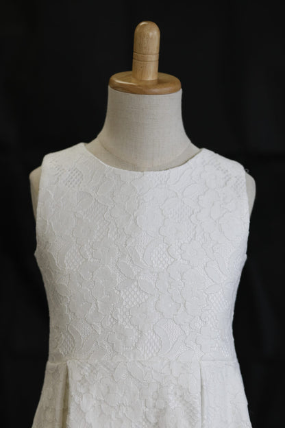 SOPHIE A-Line Tea-length Flower Girl Dress  / Communion Dress -Full Lace