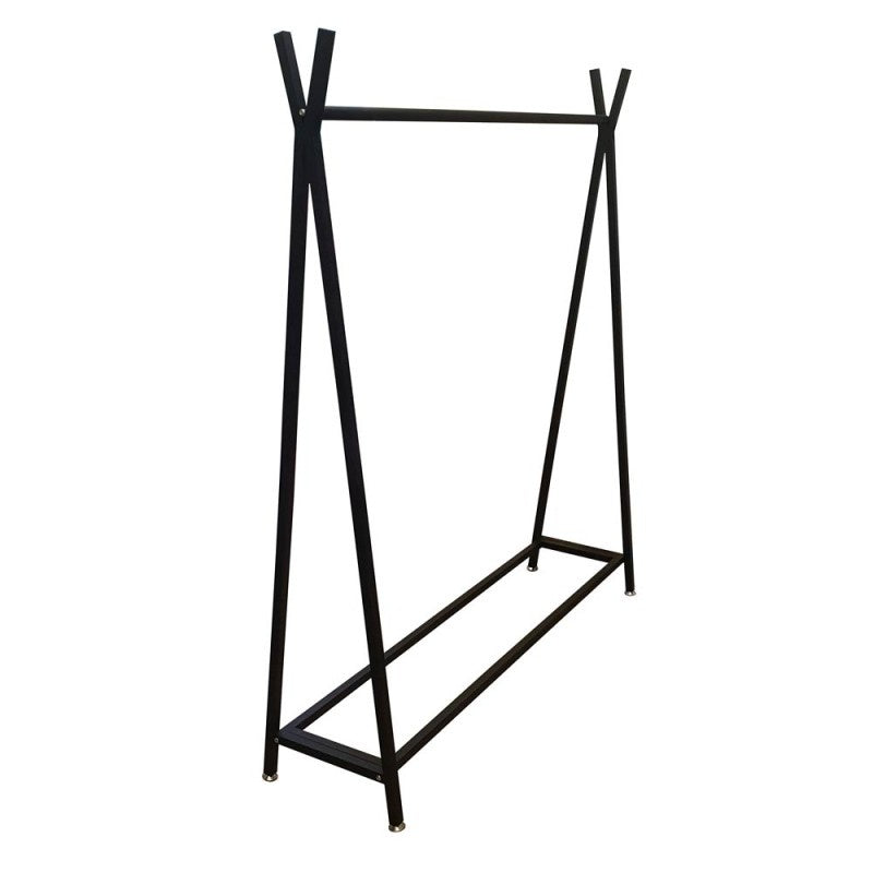 Small Black Minimalist Clothing Rack (Hire Only - Not for Sale)