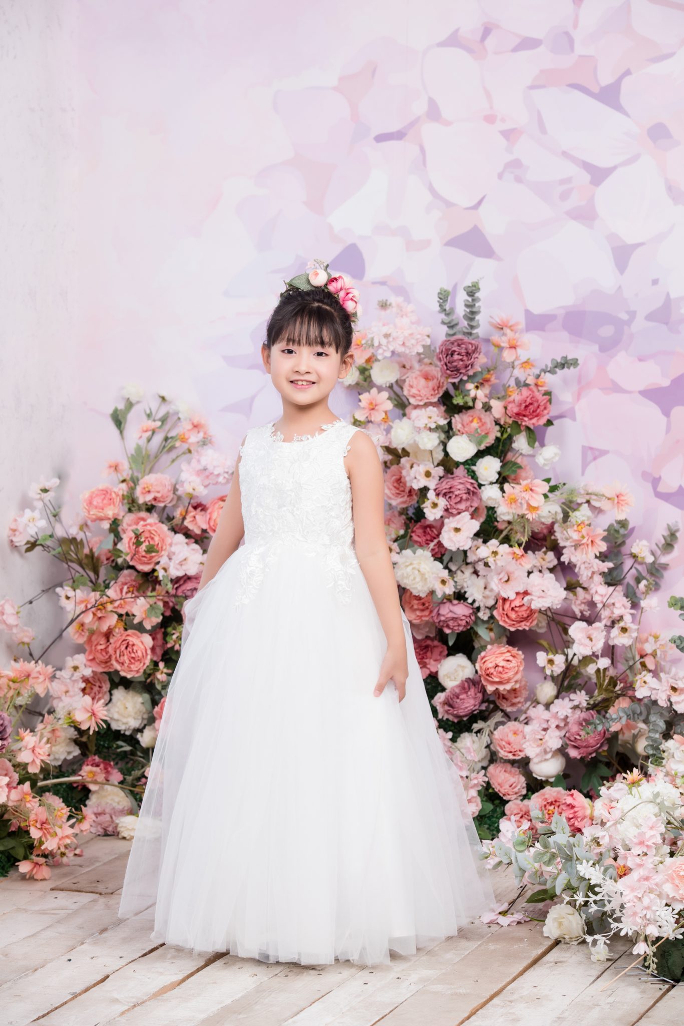 Buy Flower Girl Lace Dresses Wedding Bridesmaid Flower Girl Dress Formal  Party Pageant Prom Ball Gown Christmas Birthday Gifts Online at  desertcartINDIA